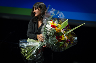 Rajita with flowers